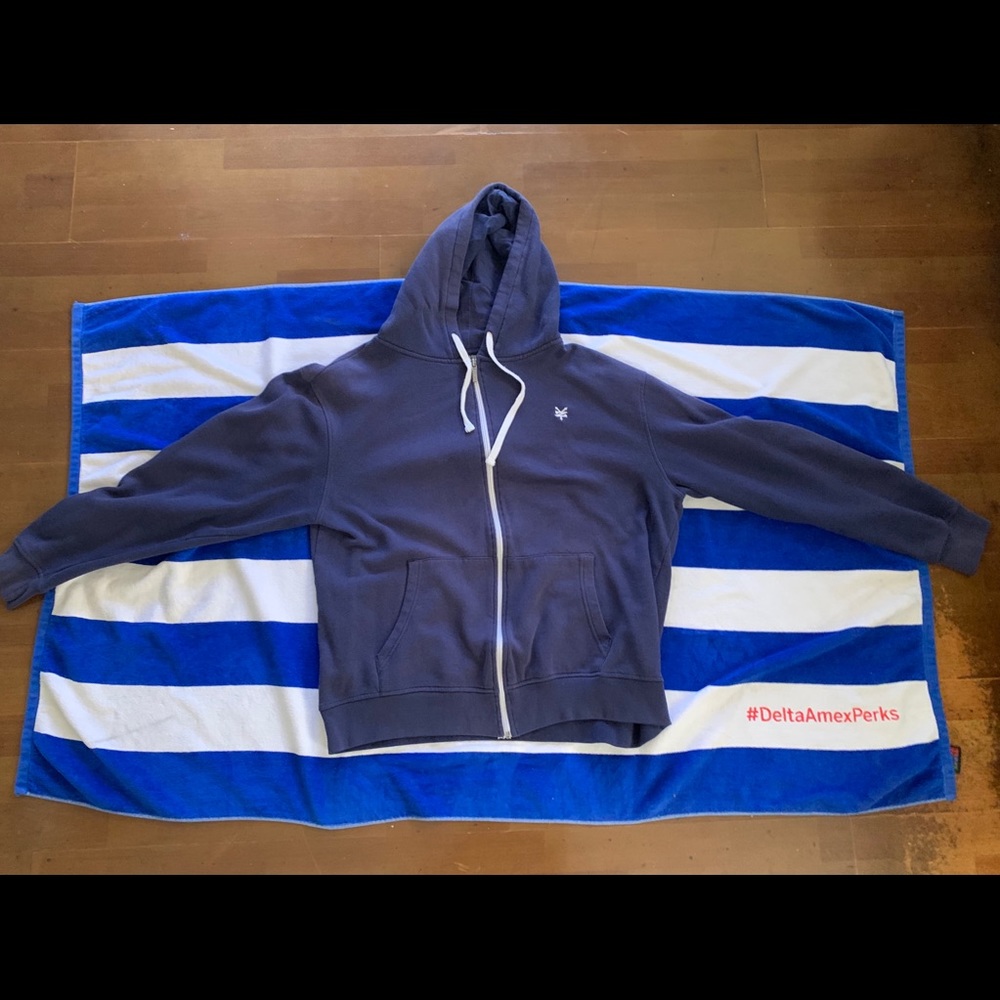 Blue zip up